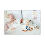 Wall-Safe Tape With Dispenser, 1" Core, 0.75" X 50 Ft, Clear, 2/pack