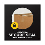 Box Lock Shipping Packaging Tape With Dispenser, 1.5" Core, 1.88" X 22.2 Yds, Clear