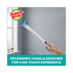 Toilet Scrubber Starter Kit, 1 Handle And 5 Scrubbers, White/Blue