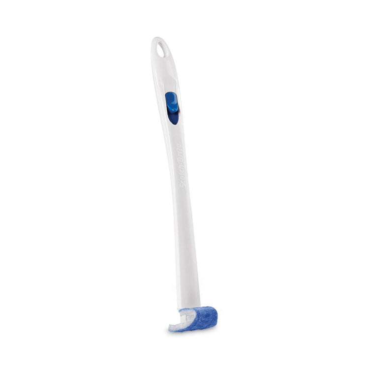 Toilet Scrubber Starter Kit, 1 Handle And 5 Scrubbers, White/Blue