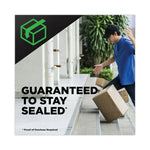 Tough Grip Moving Packaging Tape With Dispenser, 3" Core, 1.88" X 38.2 Yds, Clear, 2/pack