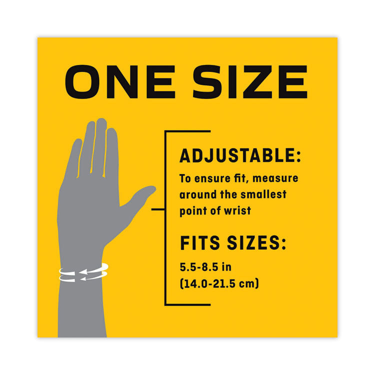 Adjustable Reversible Splint Wrist Brace, Fits Wrists 5.5" to 8.5", Black