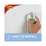 Clear Hooks and Strips, Mini, Plastic, 0.5 lb Capacity, 18 Hooks and 24 Strips/Pack