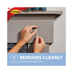 Clear Hooks and Strips, Mini, Plastic, 0.5 lb Capacity, 18 Hooks and 24 Strips/Pack