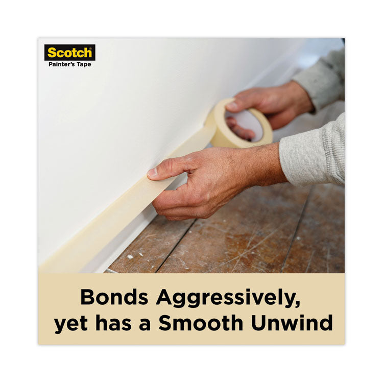 Commercial-Grade Masking Tape For Production Painting, 3" Core, 0.94" X 60 Yds, Natural