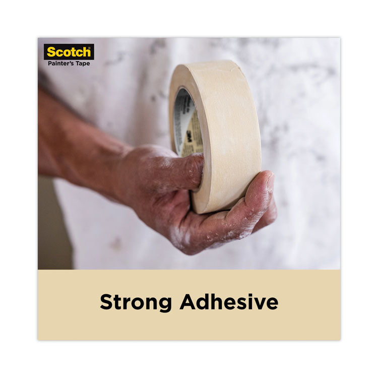 Commercial-Grade Masking Tape For Production Painting, 3" Core, 1.88" X 60 Yds, Natural