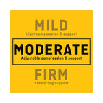 Energizing Wrist Support, Small/Medium, Fits Right Wrists 5.5" to 6.75", Black, 12/Carton