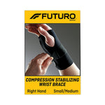 Energizing Wrist Support, Small/Medium, Fits Right Wrists 5.5" to 6.75", Black, 12/Carton