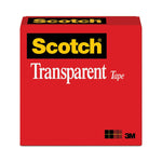 Transparent Tape, 3" Core, 0.75" X 72 Yds, Transparent