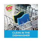 Non-Scratch Multi-Purpose Scrub Sponge, 4.4 X 2.6, 0.8" Thick, Blue, 3/pack