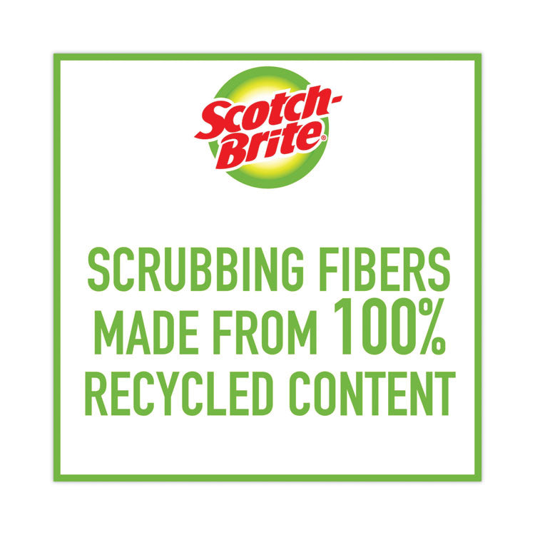 Non-Scratch Multi-Purpose Scrub Sponge, 4.4 X 2.6, 0.8" Thick, Blue, 3/pack