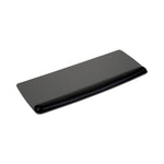 Antimicrobial Gel Mouse Pad/Keyboard Wrist Rest Platform, 25.5 x 10.6, Black/Silver