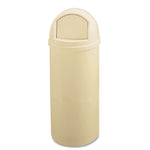 Marshal Classic Container, 25 gal, Plastic, Beige