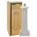 GroundsKeeper Tuscan Receptacle, 22.05 gal, 13 dia x 38.38h, Sandstone