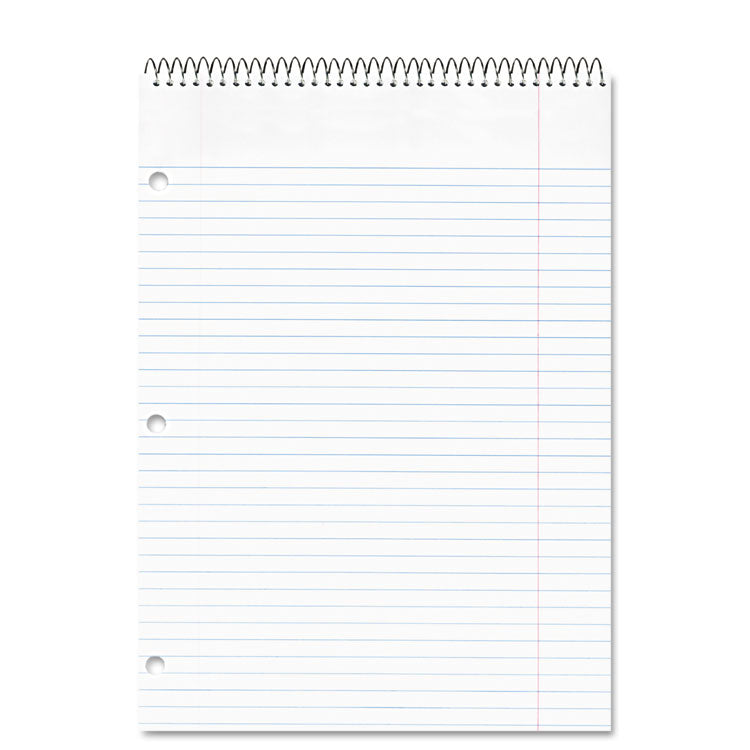 Porta-Desk Wirebound Notepads, Medium/college Rule, Randomly Assorted Cover Colors, 80 White 8.5 X 11.5 Sheets