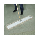 Industrial Dust Mop Head, Hygrade Cotton, 48w X 5d, White