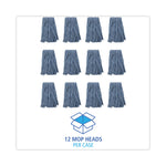 Mop Head, Standard Head, Cotton/synthetic Fiber, Cut-End, #16., Blue