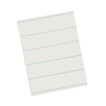 Ruled Newsprint Paper, 3/8" Short Rule, 8.5 X 11, 500/pack