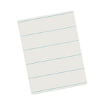 Ruled Newsprint Paper, 3/8" Short Rule, 8.5 X 11, 500/pack