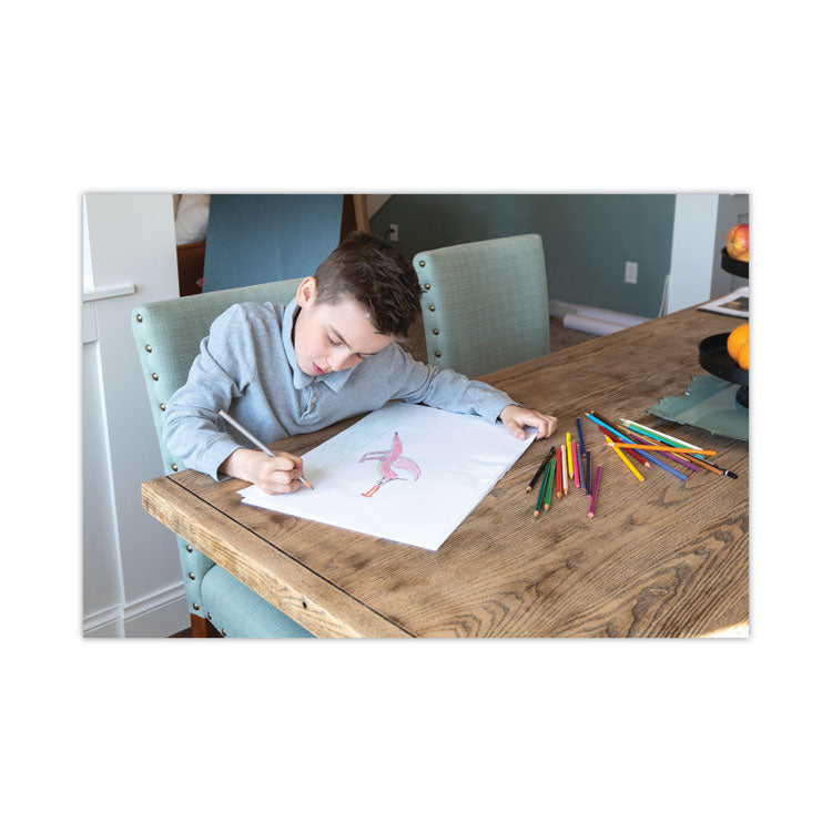 White Drawing Paper, 47 lb Text Weight, 12 x 18, Pure White, 500/Ream