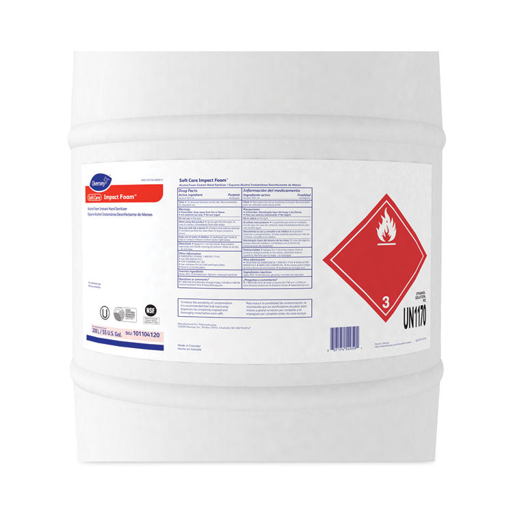 Soft Care Impact Foam Alcohol Instant Foam Hand Sanitizer, 55 Gal Drum, Alcohol Scent