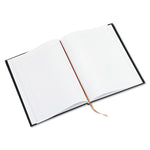 Executive Notebook with Ribbon Bookmark, 1-Subject, Medium/College Rule, Black Cover, (75) 10.75 x 8.5 Sheets