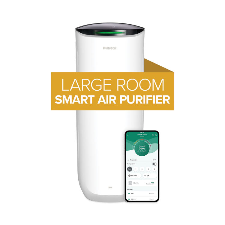 Smart Large Room Air Purifier, 310 sq ft Room Capacity, White