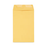 Catalog Envelope, 28 lb Bond Weight Kraft, #1 3/4, Square Flap, Gummed Closure, 6.5 x 9.5, Brown Kraft, 500/Box