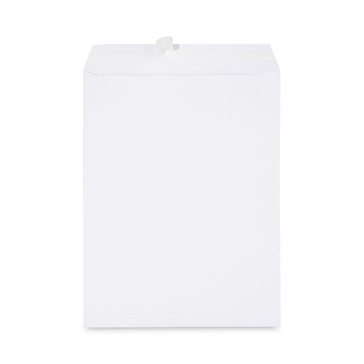 Catalog Envelope, 24 lb Bond Weight Paper, #13 1/2, Square Flap, Gummed Closure, 10 x 13, White, 250/Box