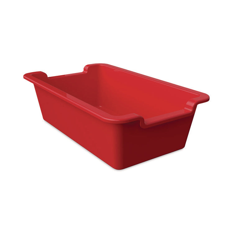 Antimicrobial Rectangle Storage Bin, Red