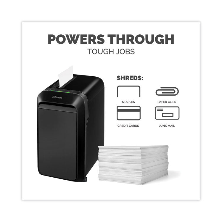 Powershred LX220 Micro-Cut Shredder, 20 Manual Sheet Capacity, Black