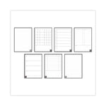 Fusion Smart Notebook, Seven Assorted Page Formats, Teal Cover, (21) 8.8 x 6 Sheets