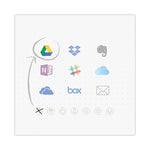 Fusion Smart Notebook, Seven Assorted Page Formats, Teal Cover, (21) 8.8 x 6 Sheets