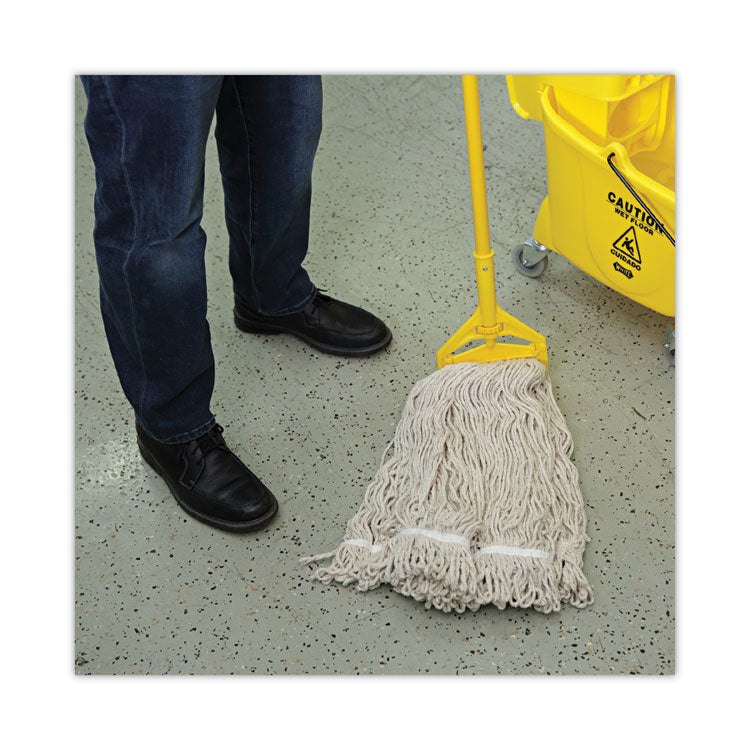 Mop Head, Pro Loop Web/tailband, Premium Standard Head, Cotton, 32-Oz., White