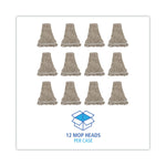 Mop Head, Pro Loop Web/tailband, Premium Standard Head, Cotton, 32-Oz., White