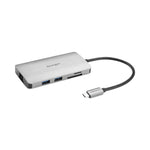 UH1400P USB-C 8-in-1 Driverless Mobile Hub, Gray