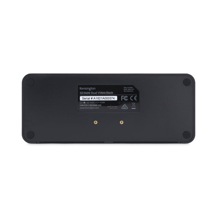 SD3600 5 Gbps USB 3.0 Dual 2K Docking Station, Black