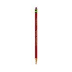 Erasable Colored Pencils, 2.6 mm, 2B, Carmine Red Lead, Carmine Red Barrel, 12/Pack