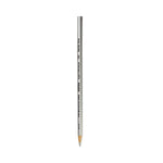 Verithin Smear-Proof Colored Pencils, 2 Mm, Metallic Silver Lead, Metallic Silver Barrel, Dozen