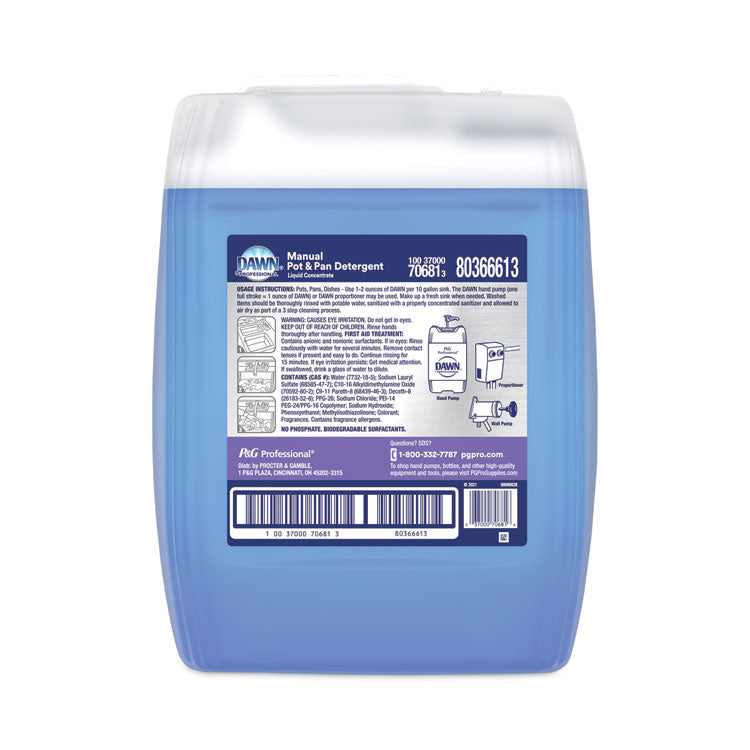 Manual Pot/pan Dish Detergent, Original Scent, Five Gallon Cube