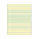 Glue Top Pads, Wide/legal Rule, 50 Canary-Yellow 8.5 X 11 Sheets, Dozen