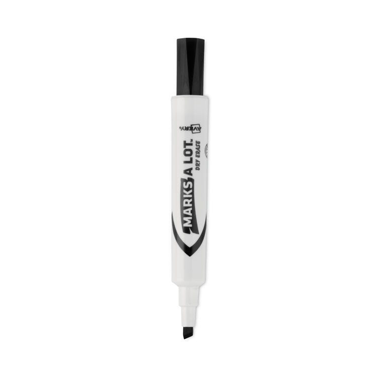 Marks A Lot Desk-Style Dry Erase Marker Value Pack, Broad Chisel Tip, Black, 36/pack (98207)