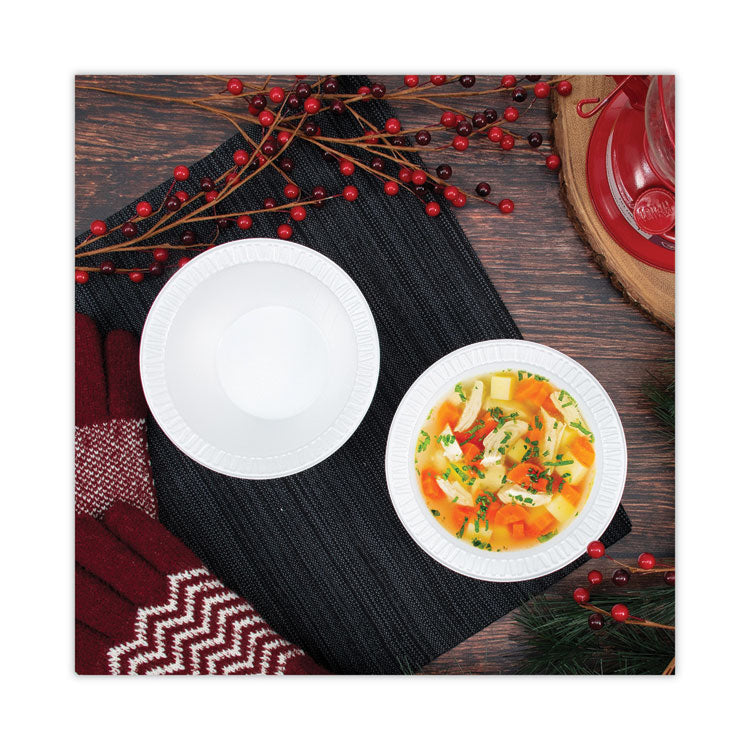 Concorde Non-Laminated Foam Bowl, 12 oz, White, 125/Pack, 8 Packs/Carton