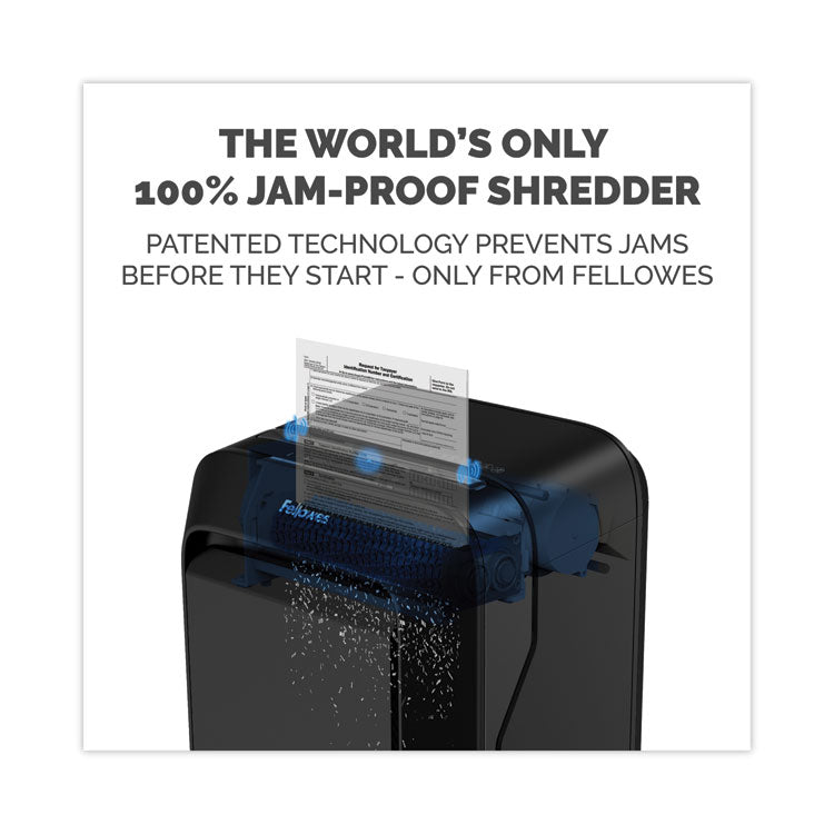 Powershred LX210 Micro-Cut Shredder, 16 Manual Sheet Capacity, Black