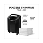 Powershred LX200 Micro-Cut Shredder, 12 Manual Sheet Capacity, Black