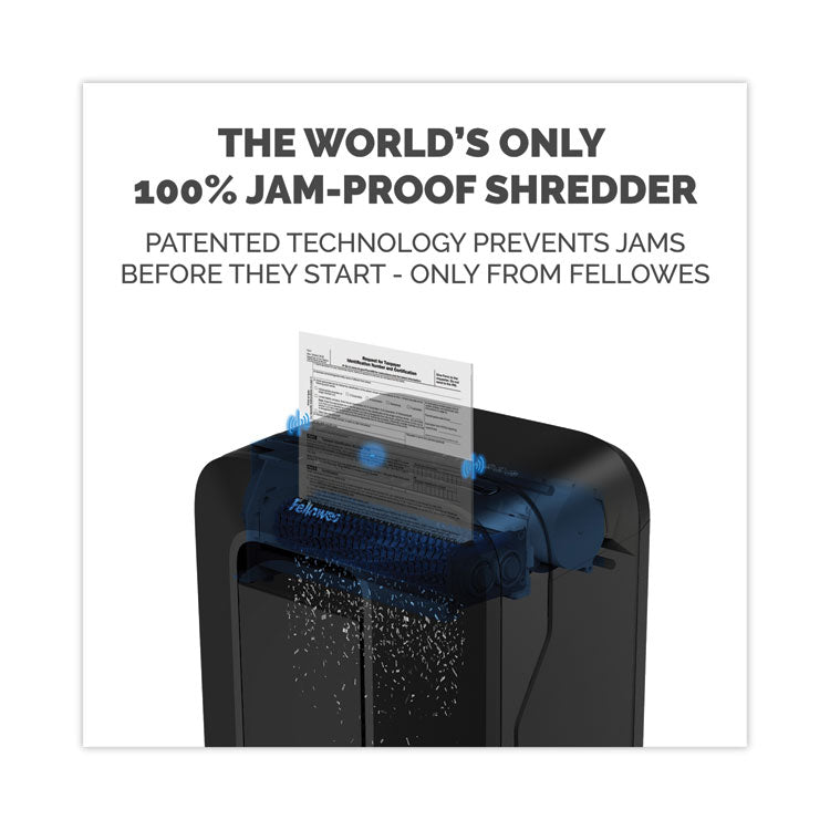 Powershred LX200 Micro-Cut Shredder, 12 Manual Sheet Capacity, Black