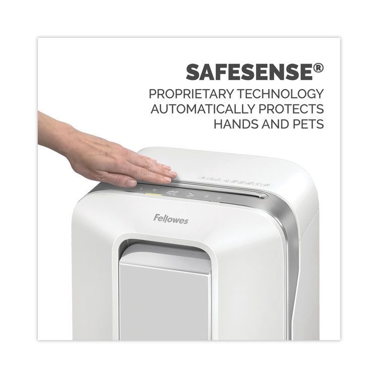 Powershred LX200 Micro-Cut Shredder, 12 Manual Sheet Capacity, White