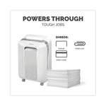 Powershred LX200 Micro-Cut Shredder, 12 Manual Sheet Capacity, White