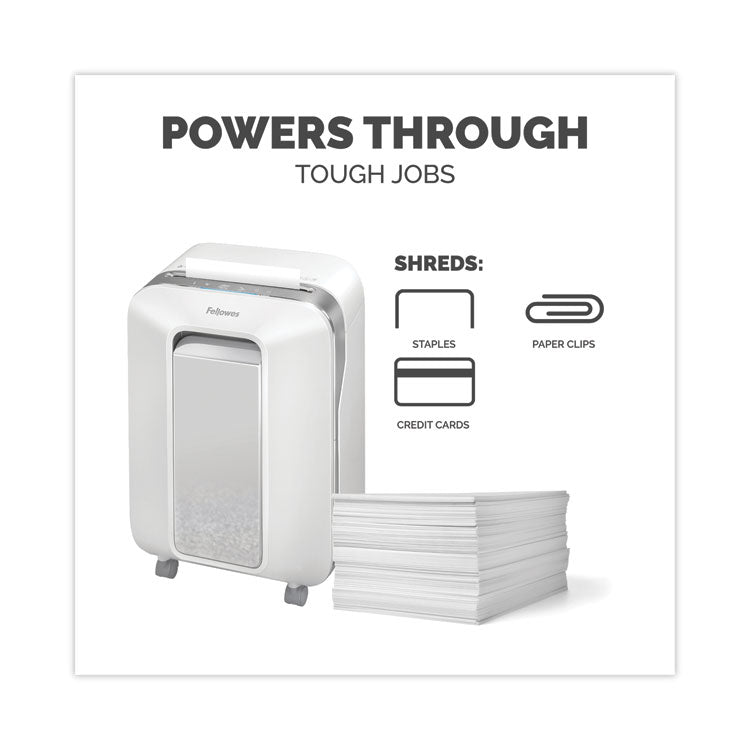 Powershred LX200 Micro-Cut Shredder, 12 Manual Sheet Capacity, White