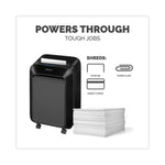 Powershred LX210 Micro-Cut Shredder, 16 Manual Sheet Capacity, Black